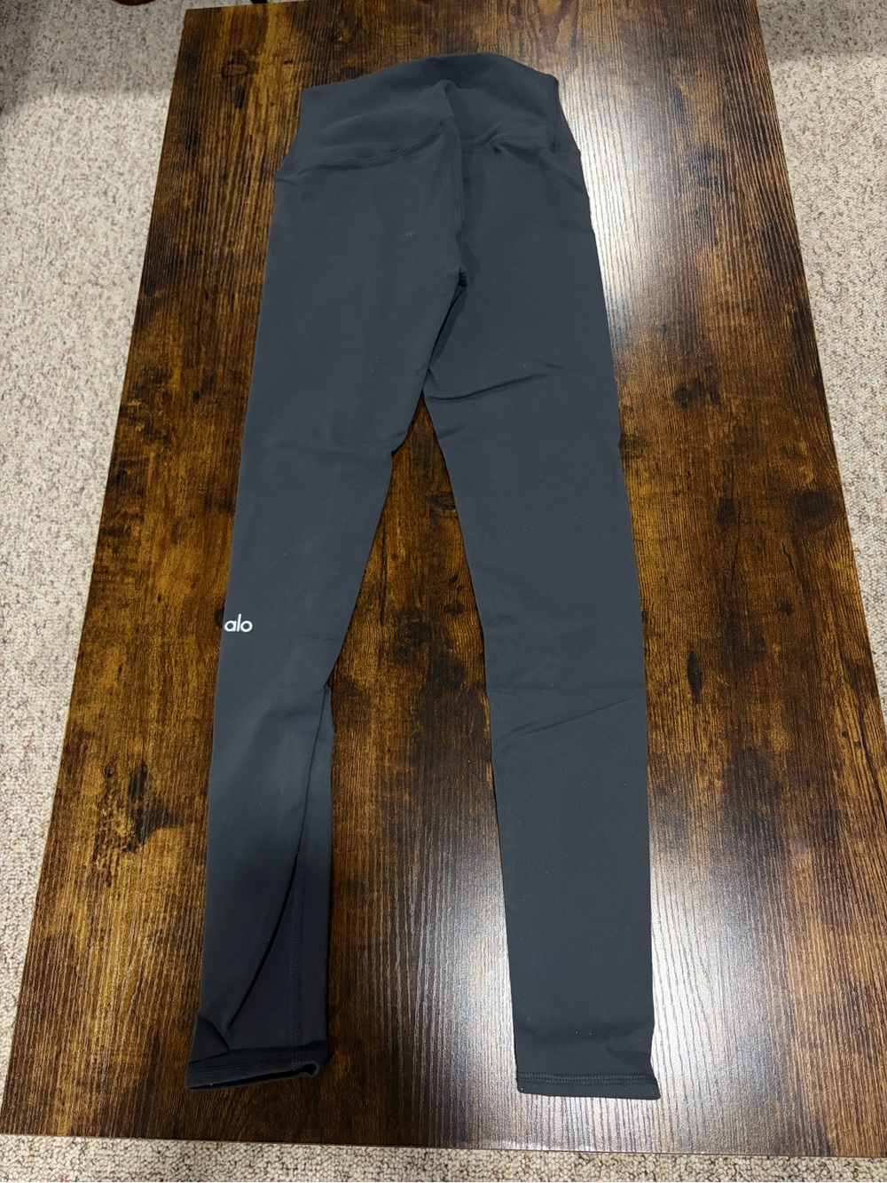 Alo Yoga High-Waist Airbrush Leggings Charcoal Dark Gray XXS
